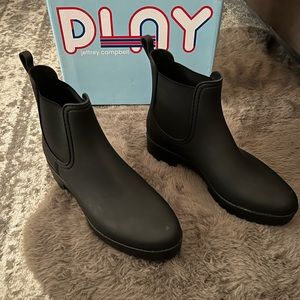 NIB Jeffrey Campbell Black Cloud Rainboots